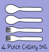 Four piece cutlery