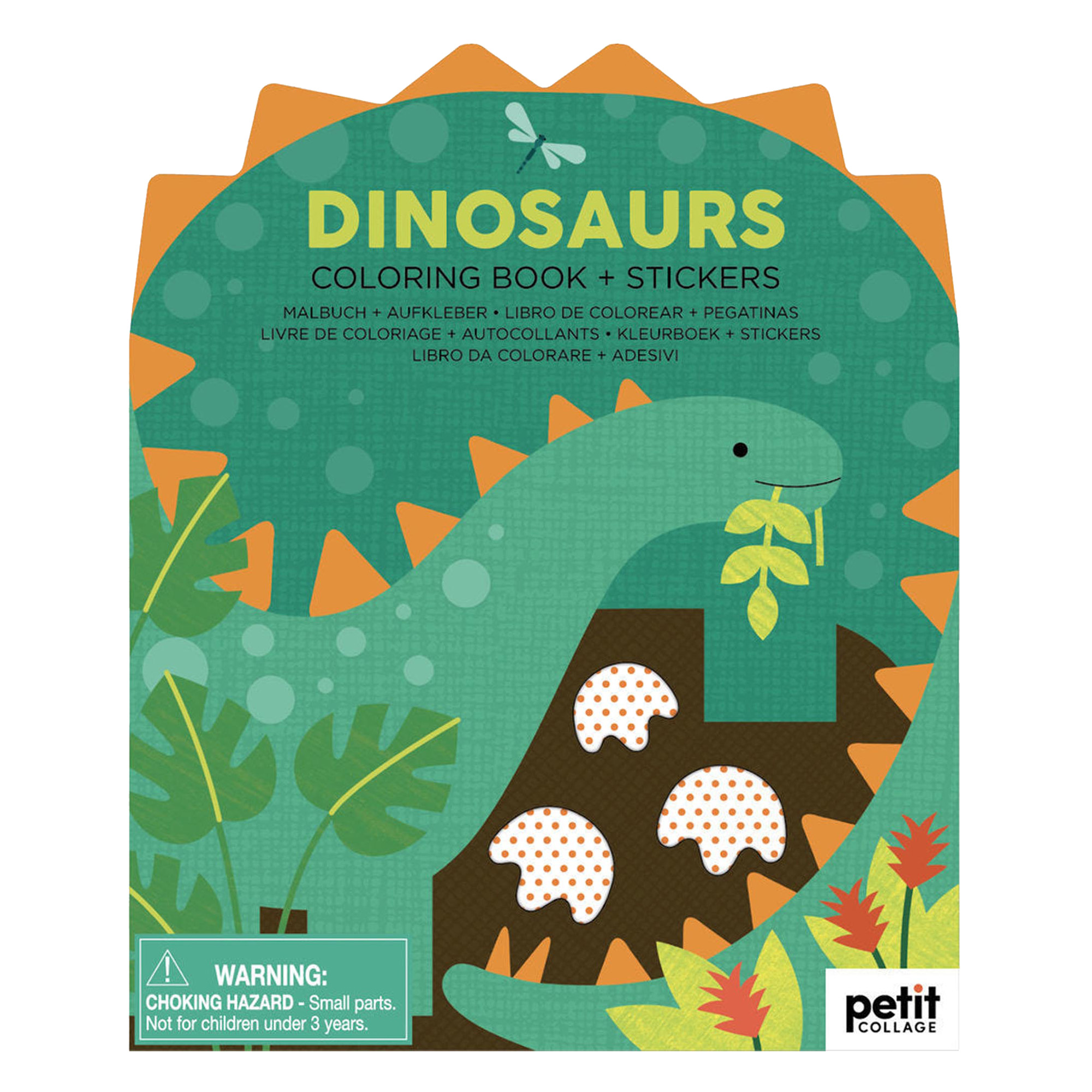 Dinosaurs Colouring Book with stickers