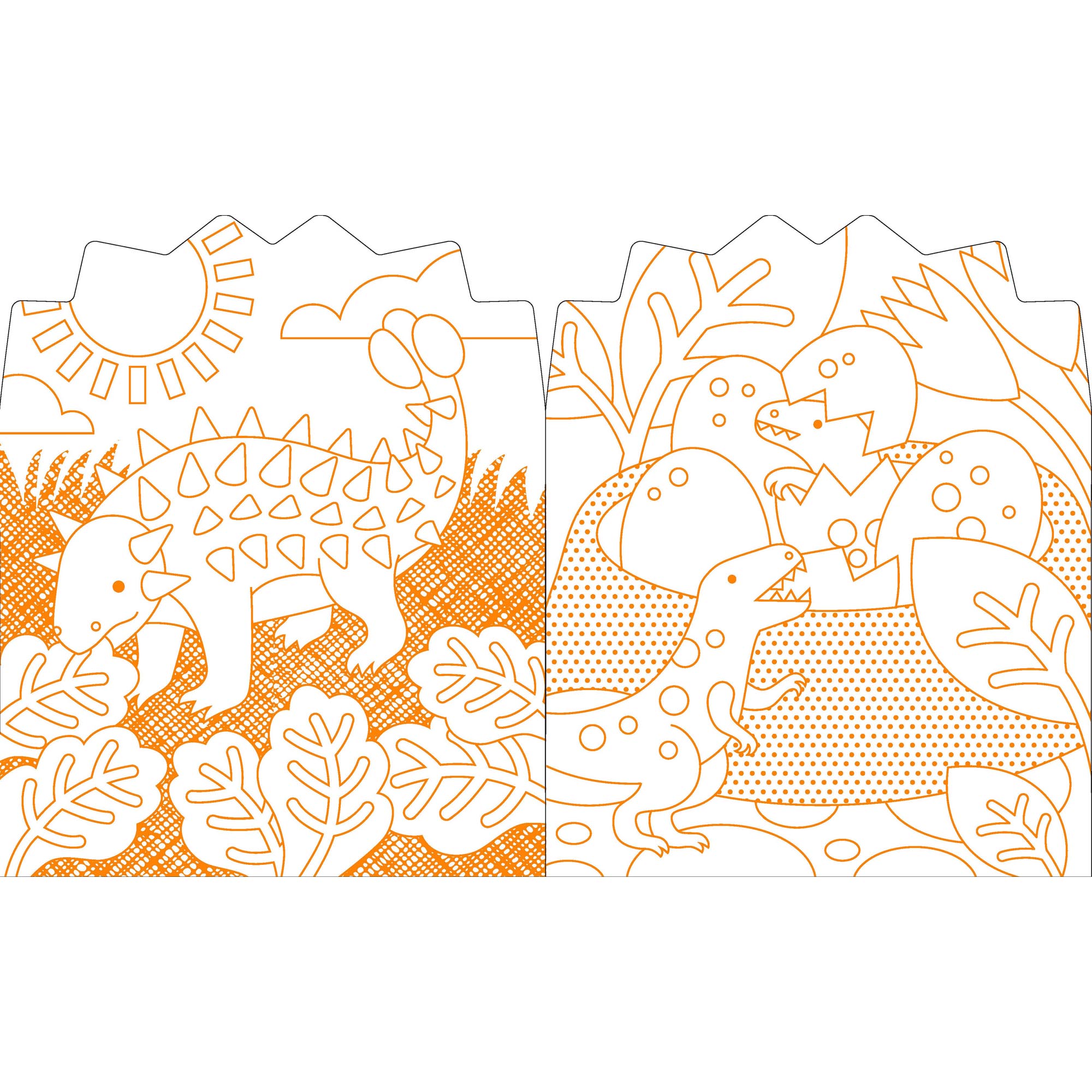 Dinosaurs Colouring Book with stickers