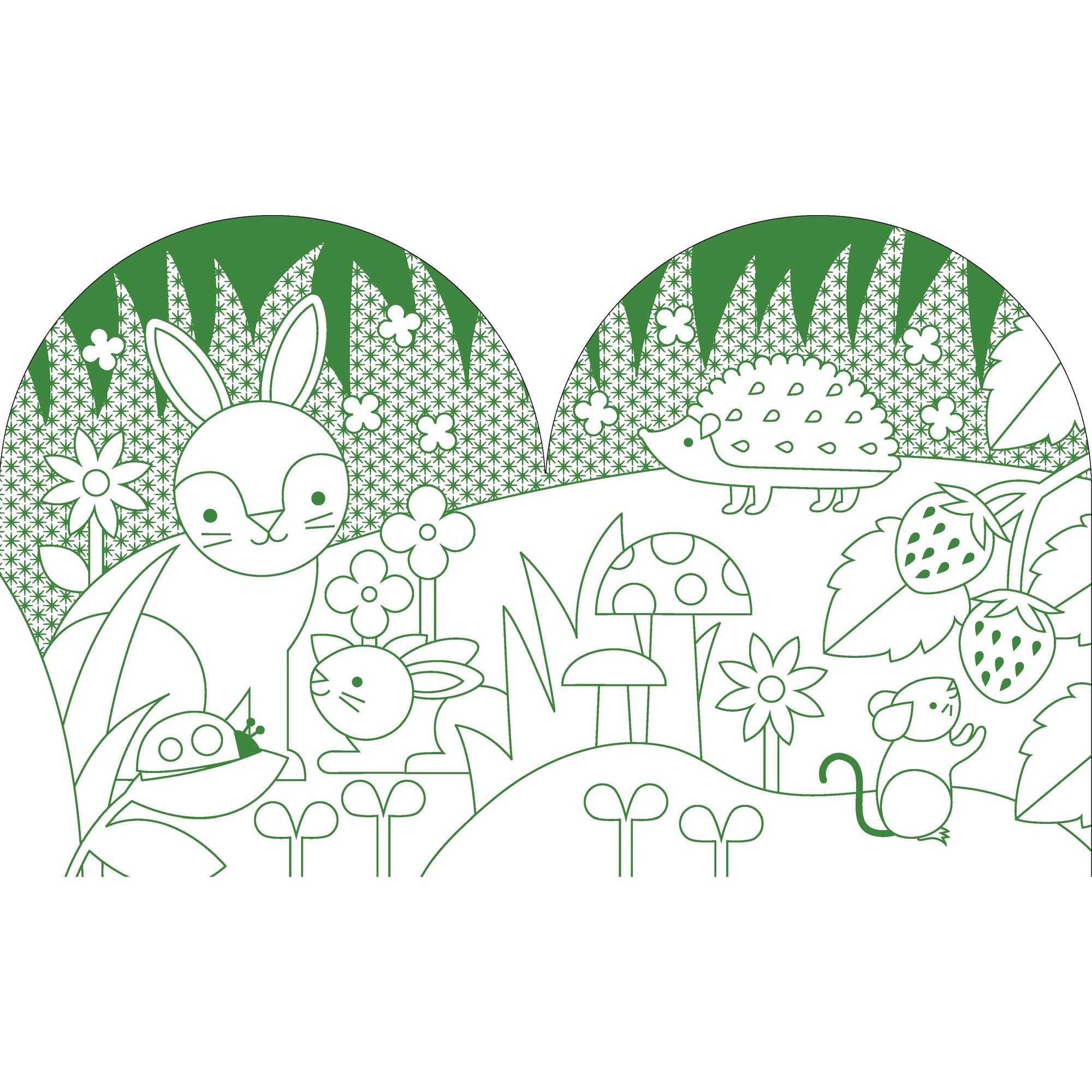 Jungle Colouring Book with stickers