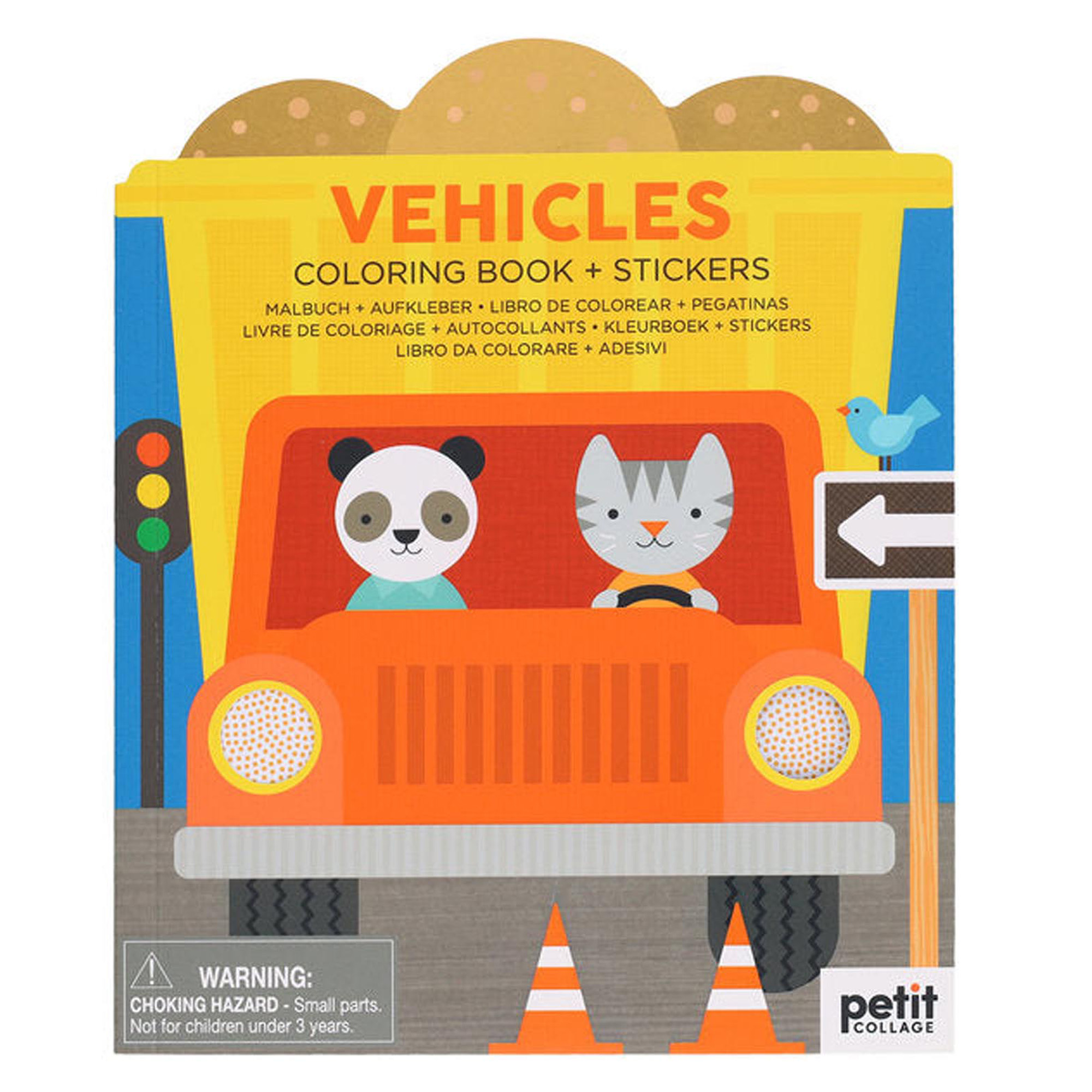 Trucks Colouring Book with stickers