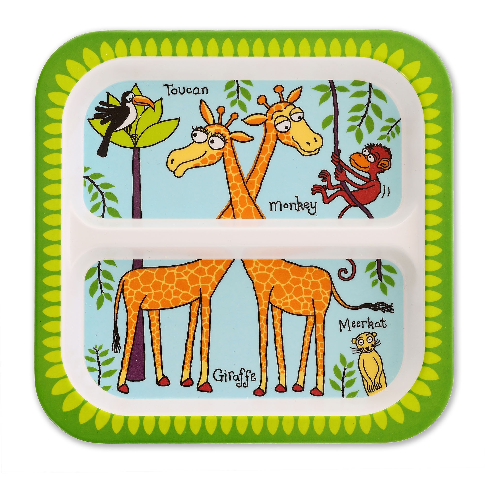 Jungle Bold Melamine Divider Plate