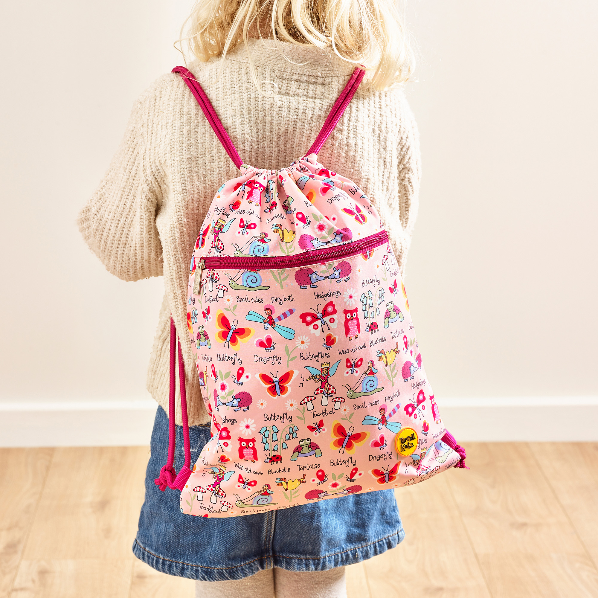 Secret Garden Waterproof Drawstring Bag