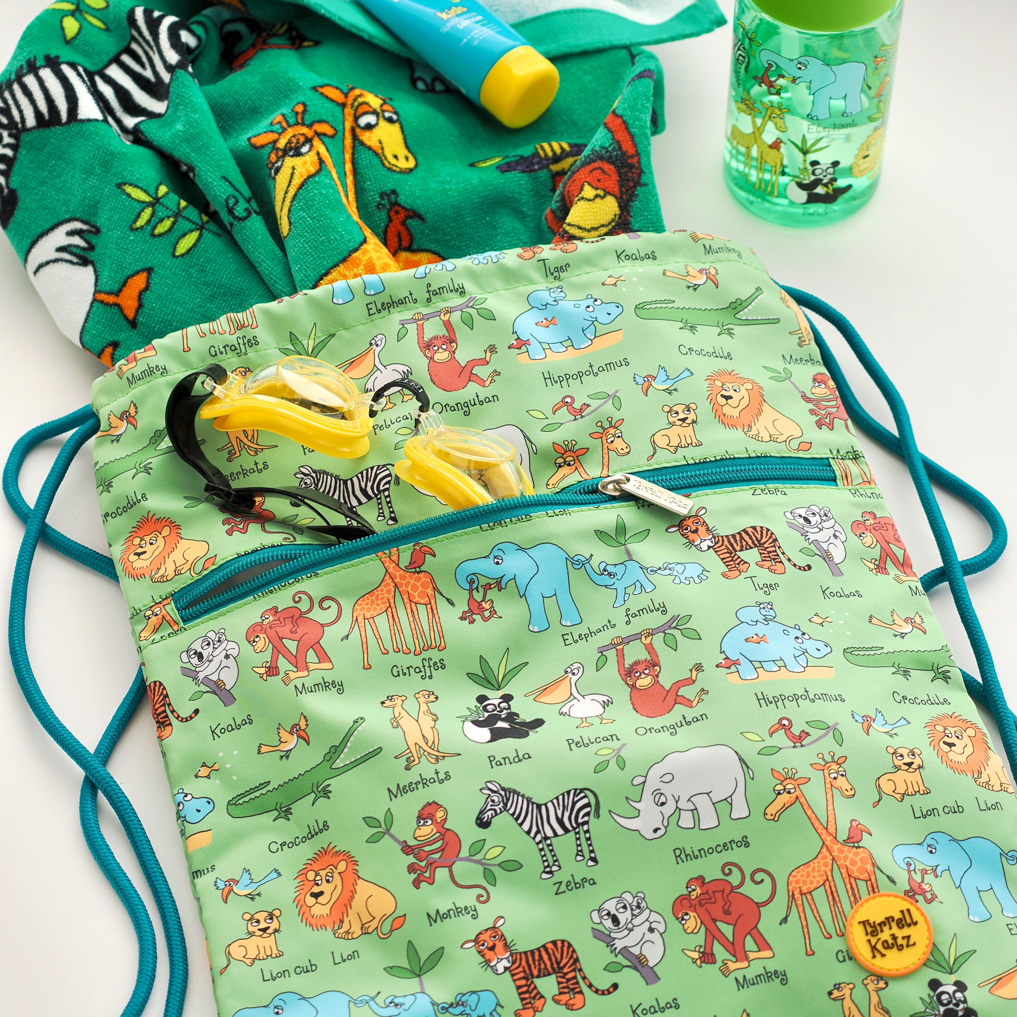 Jungle Waterproof Drawstring Bag