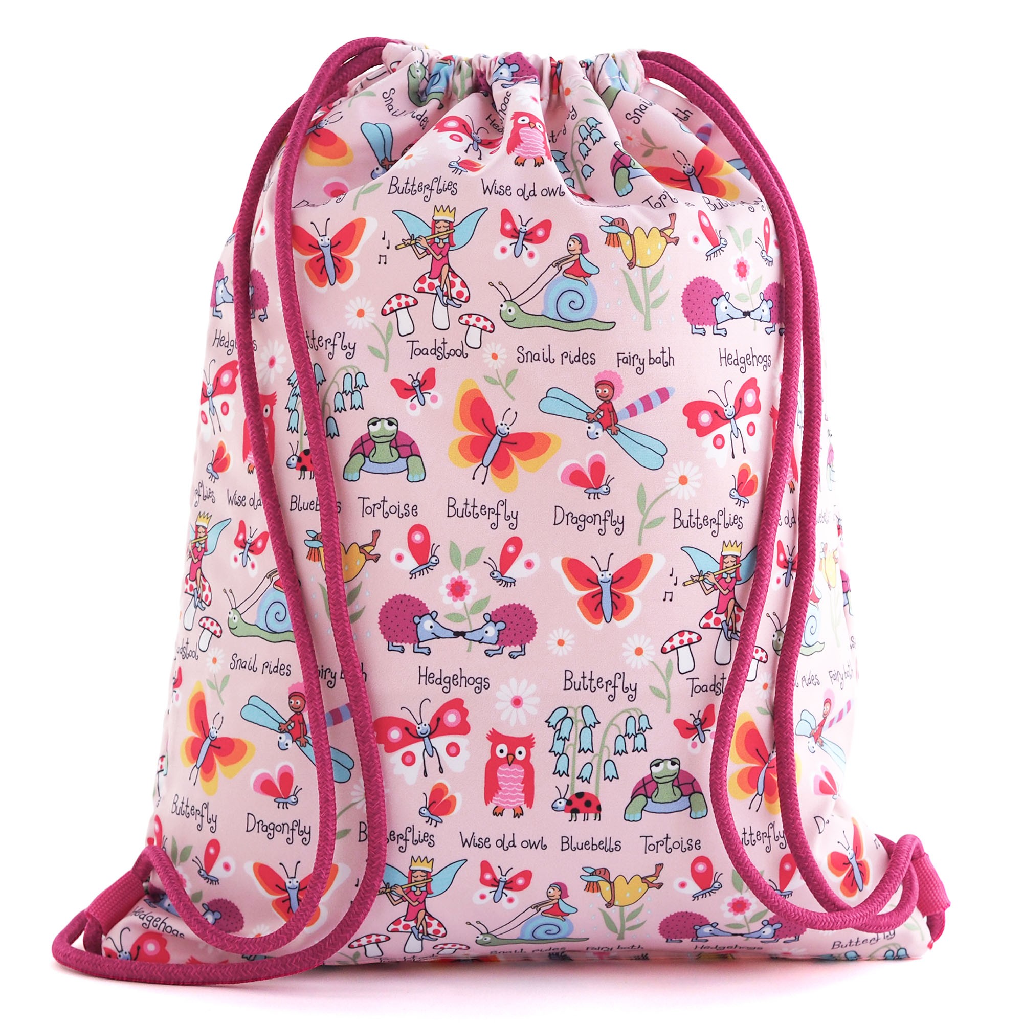 Secret Garden Waterproof Drawstring Bag