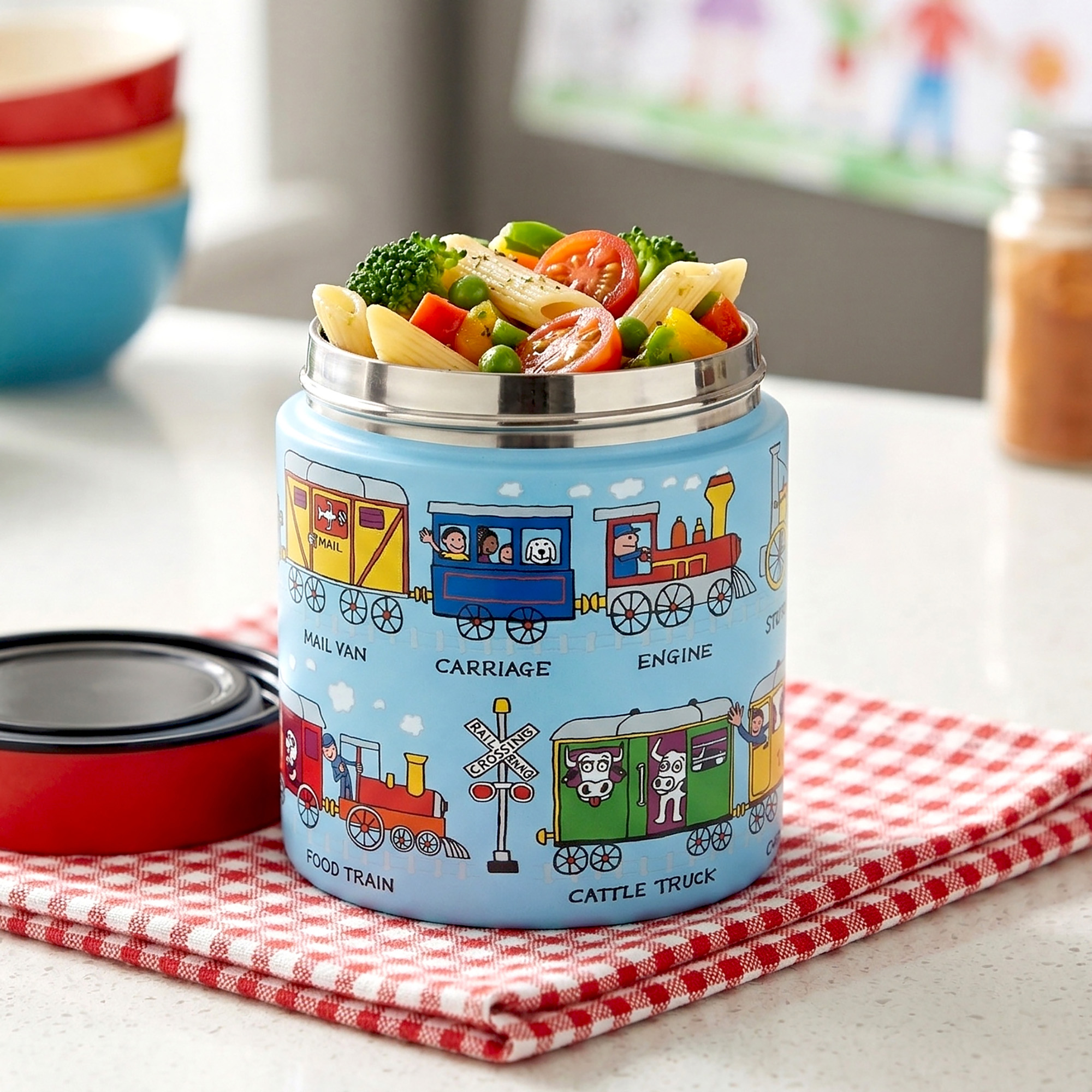 Trains Insulated Food Flask