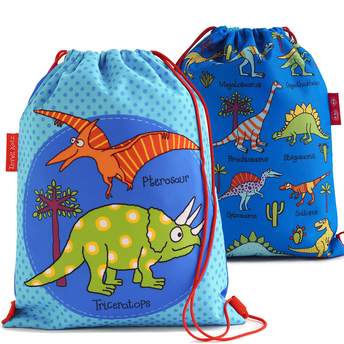  Kids Dinosaurs Waterproof Drawstring Bag 