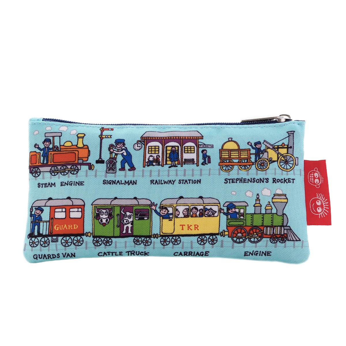 Trains Pencil Case- Recycled!