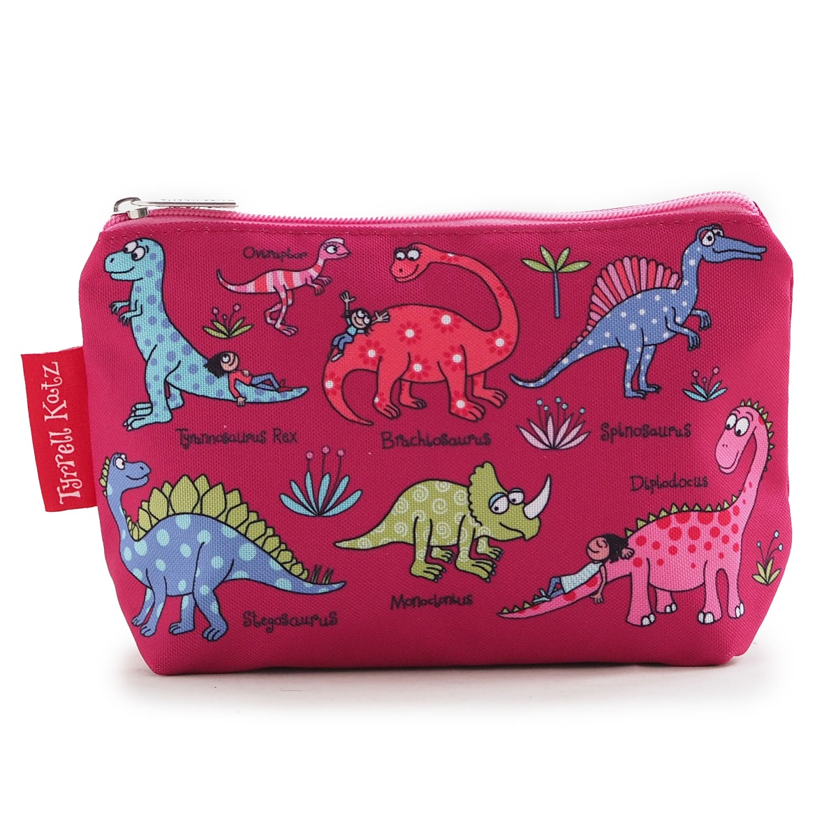 Dinosaurs Pink Wash Bag- Recycled!