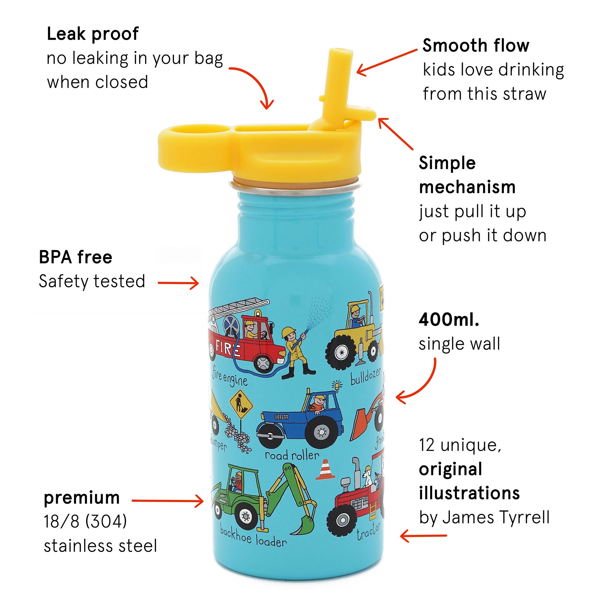 Trucks Stainless Steel Drinking Bottle