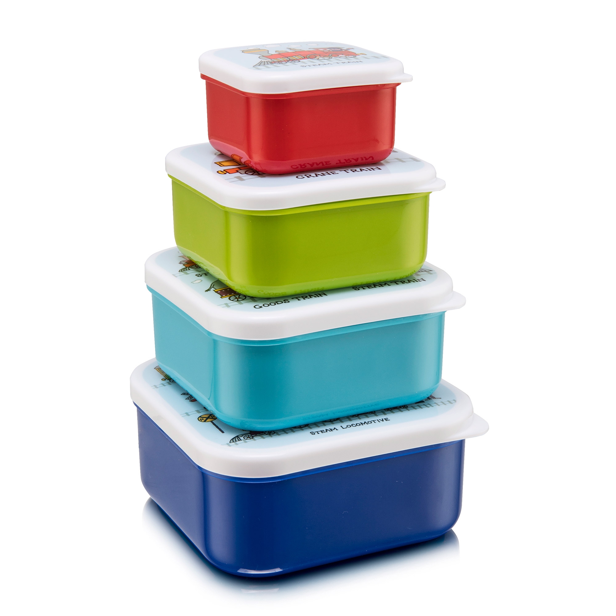 Nesting Trains Snack Boxes for Kids
