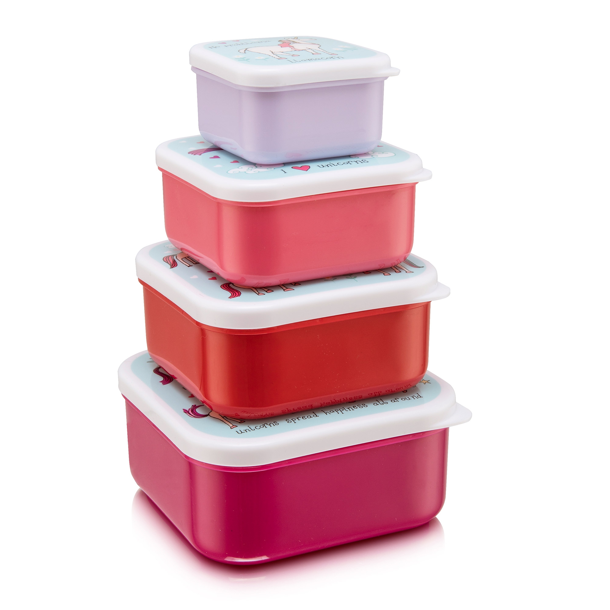 Nesting Unicorn Snack Boxes for Kids