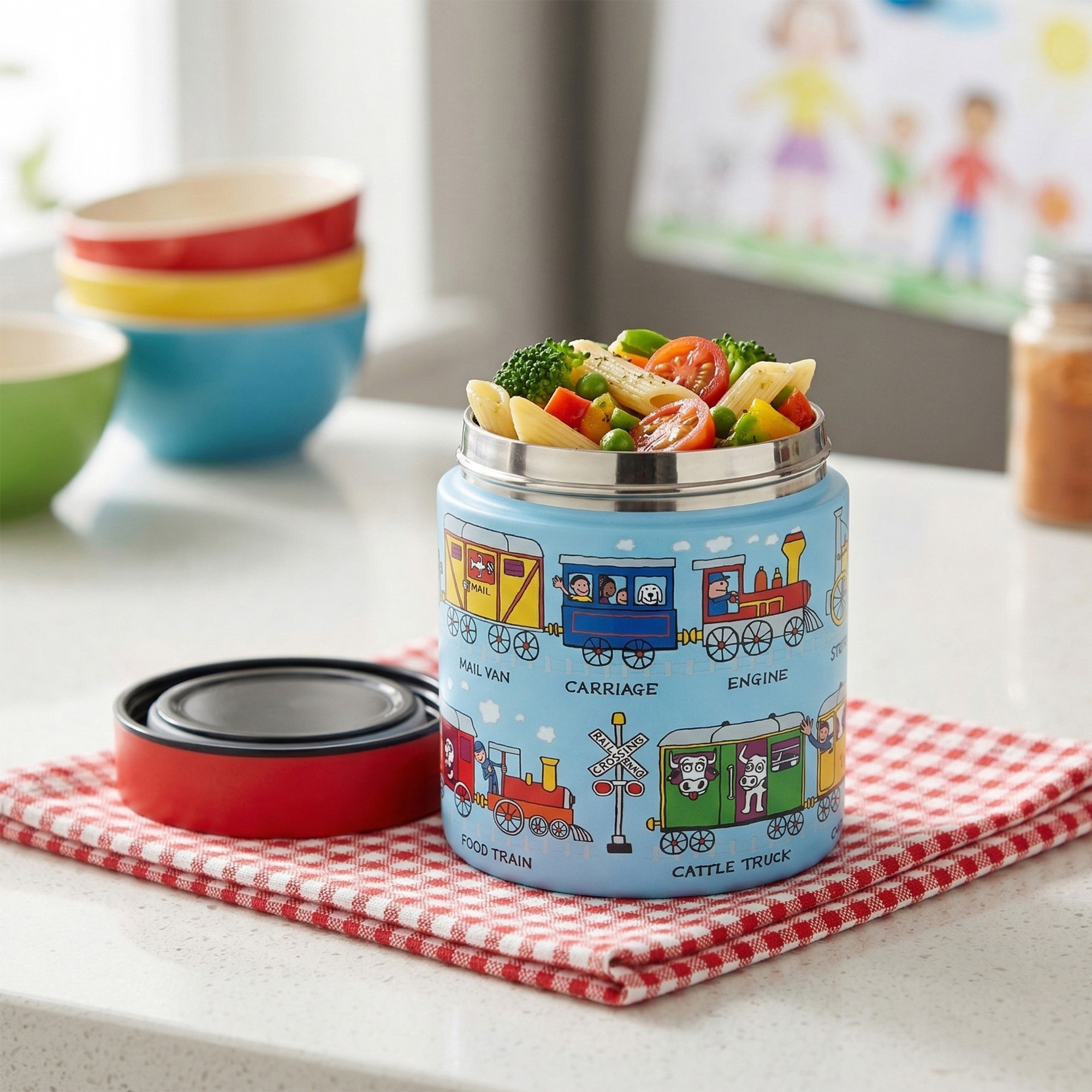 Trains Insulated Food Flask