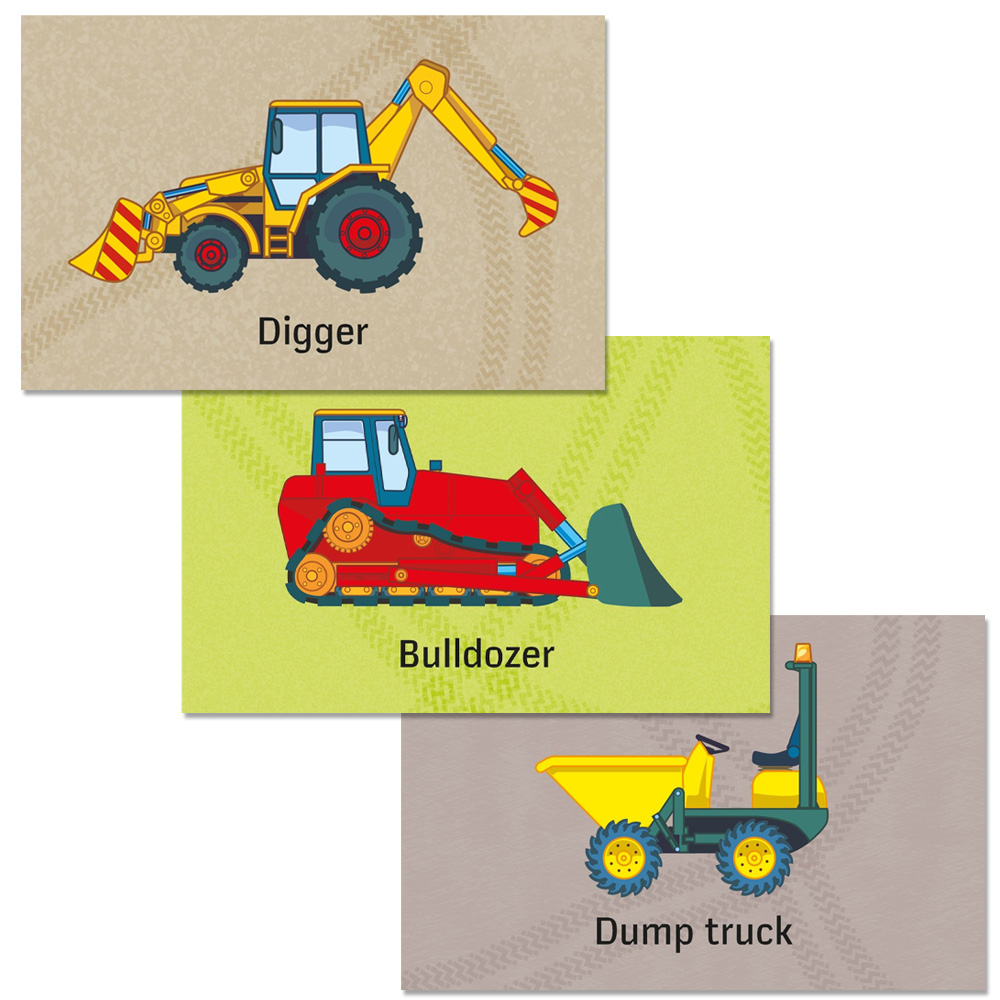 Diggers and Trucks Snap Card Game 