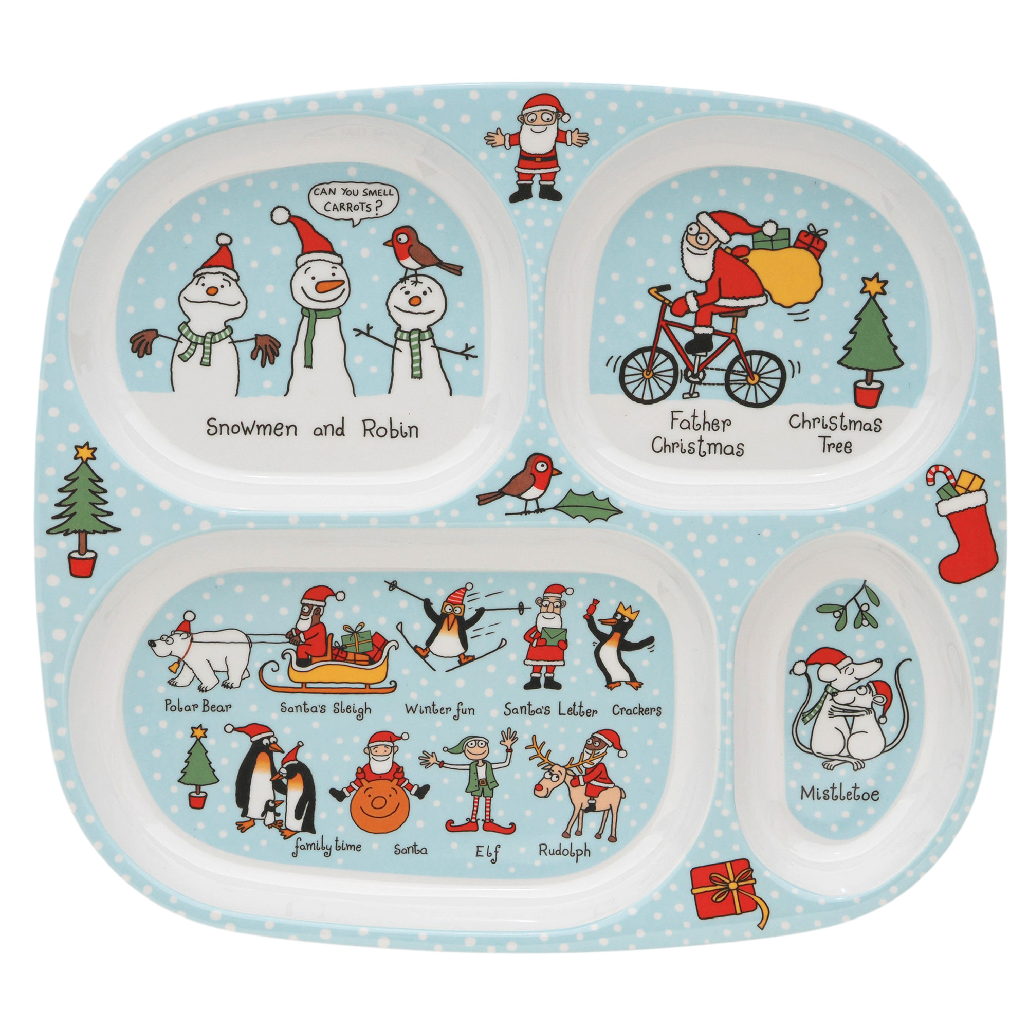 Christmas Divider Plate