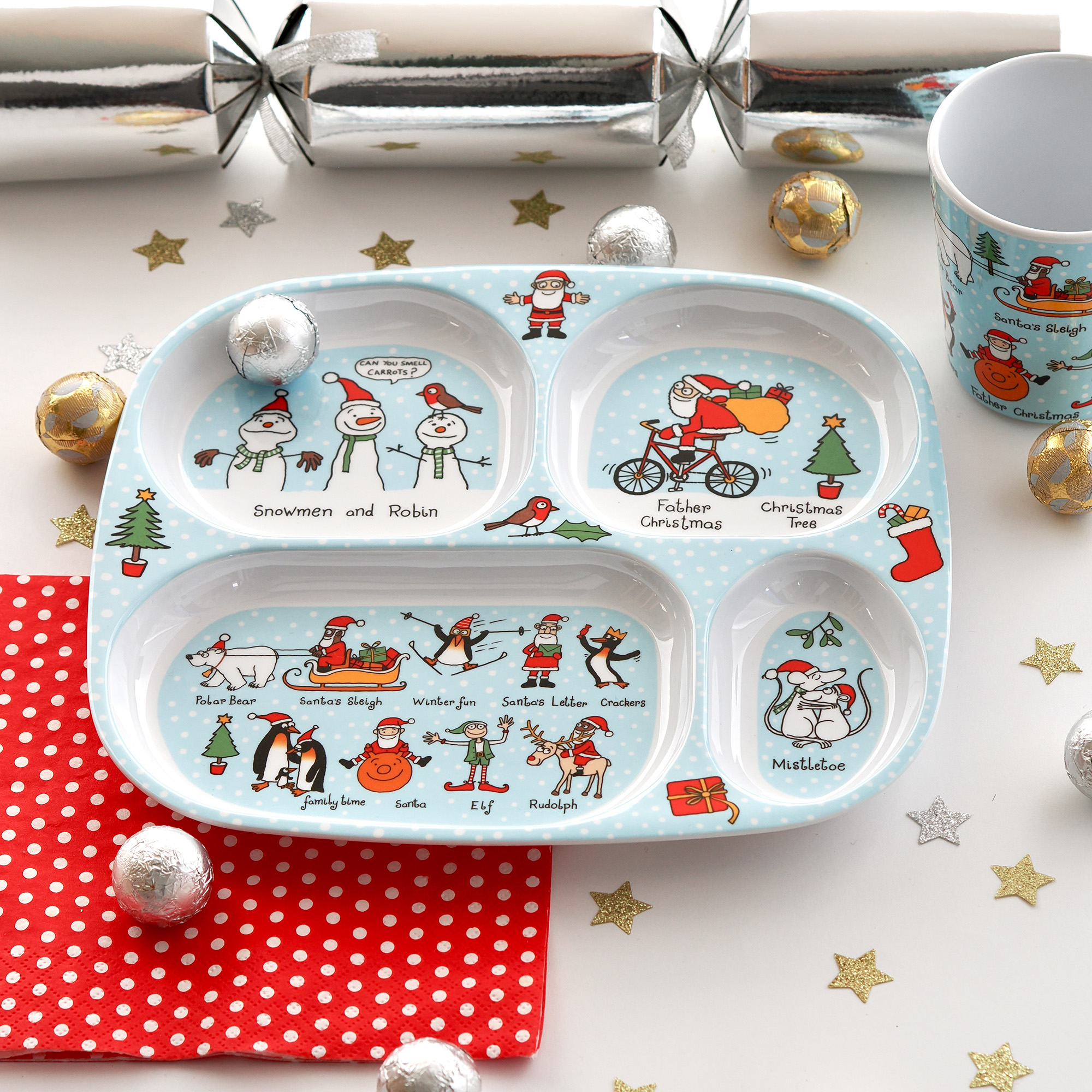 Christmas Divider Plate