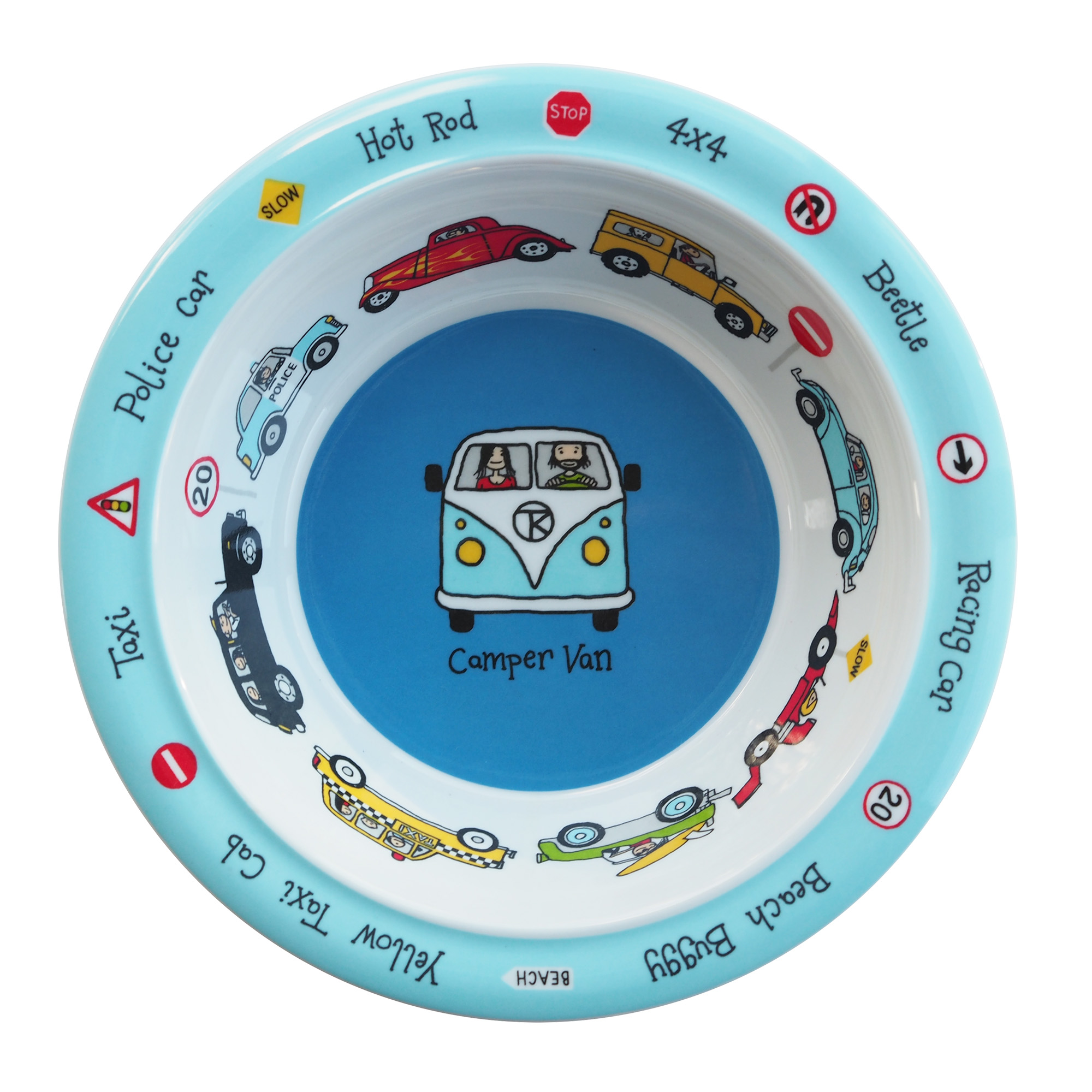 Cars design melamine bowl