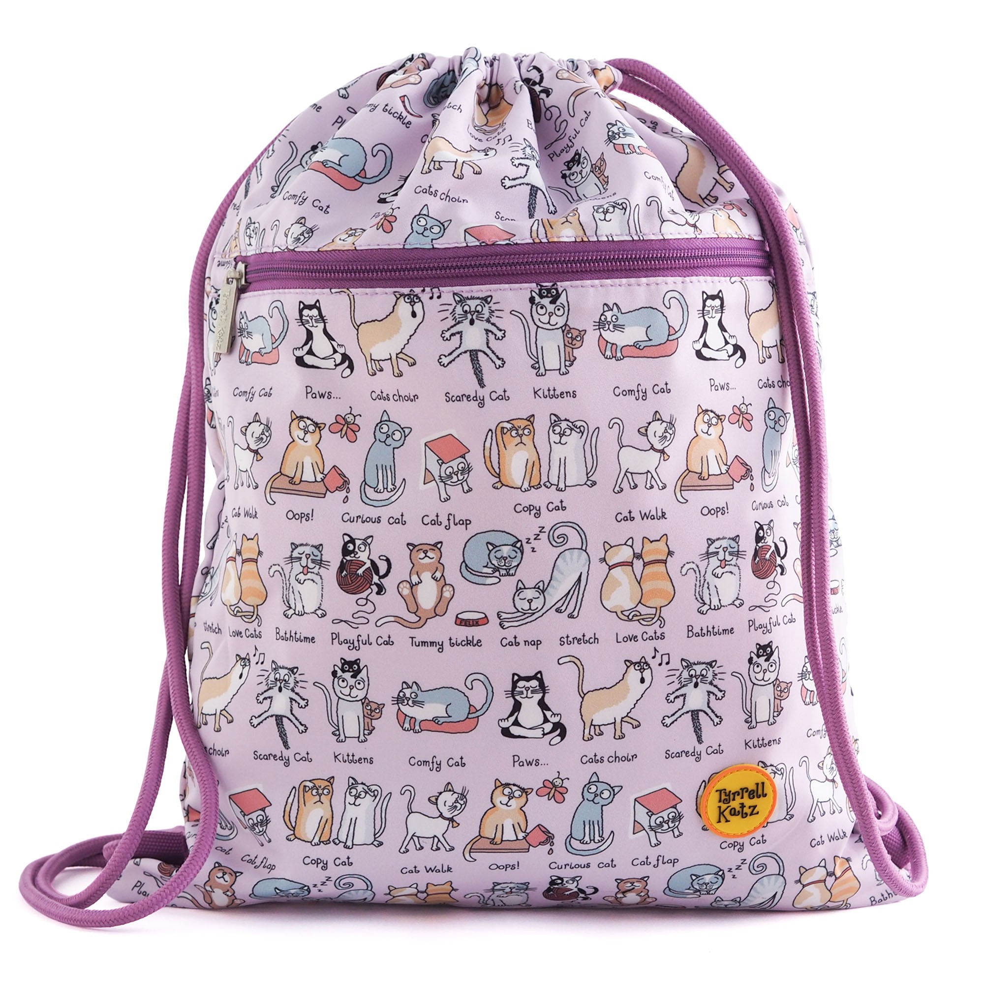 Cats Waterproof Drawstring Bag