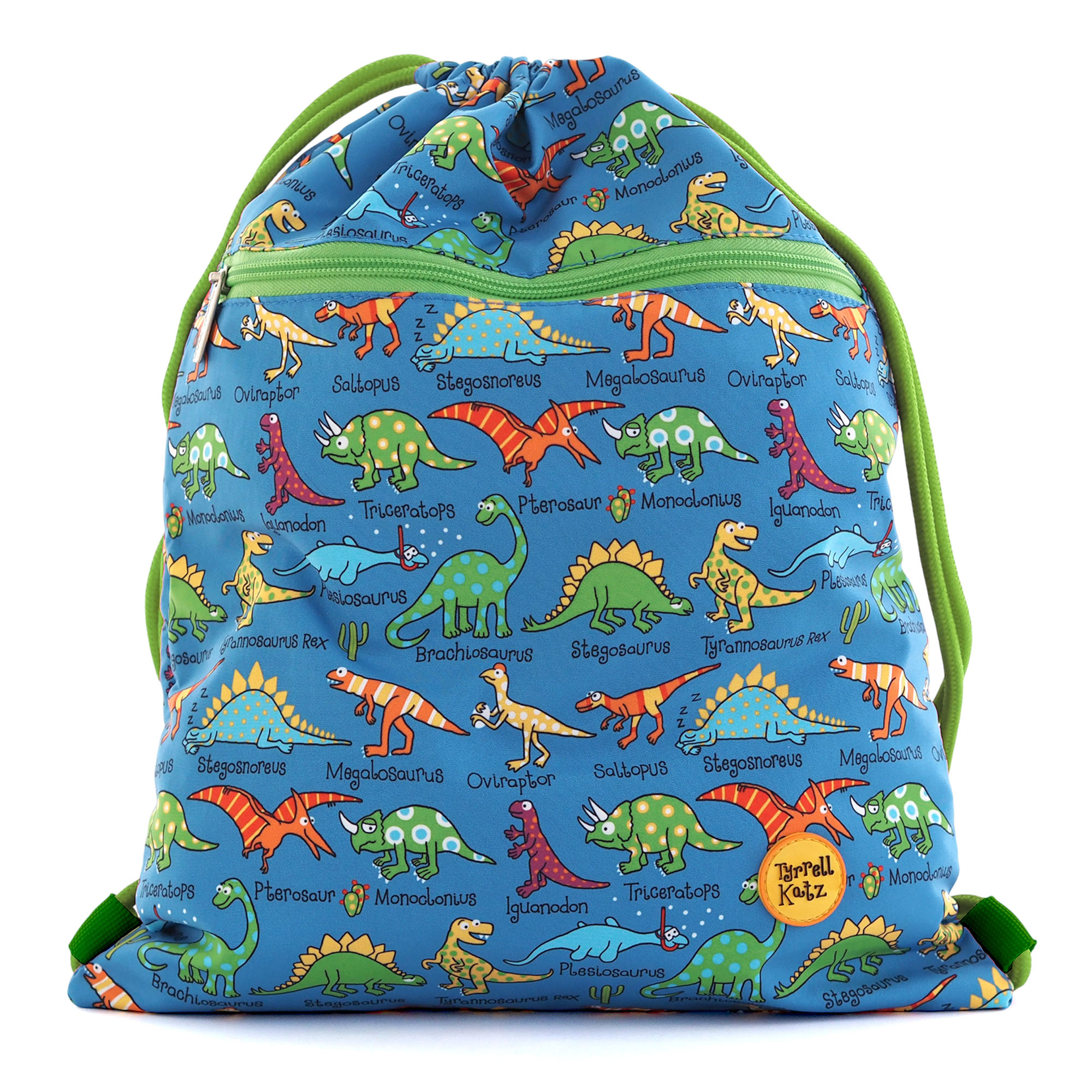 Dinosaurs Waterproof Drawstring Bag