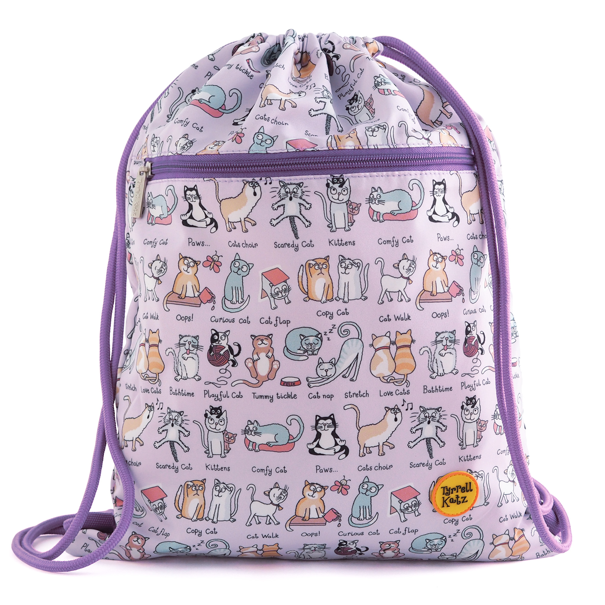 Cats Waterproof Drawstring Bag