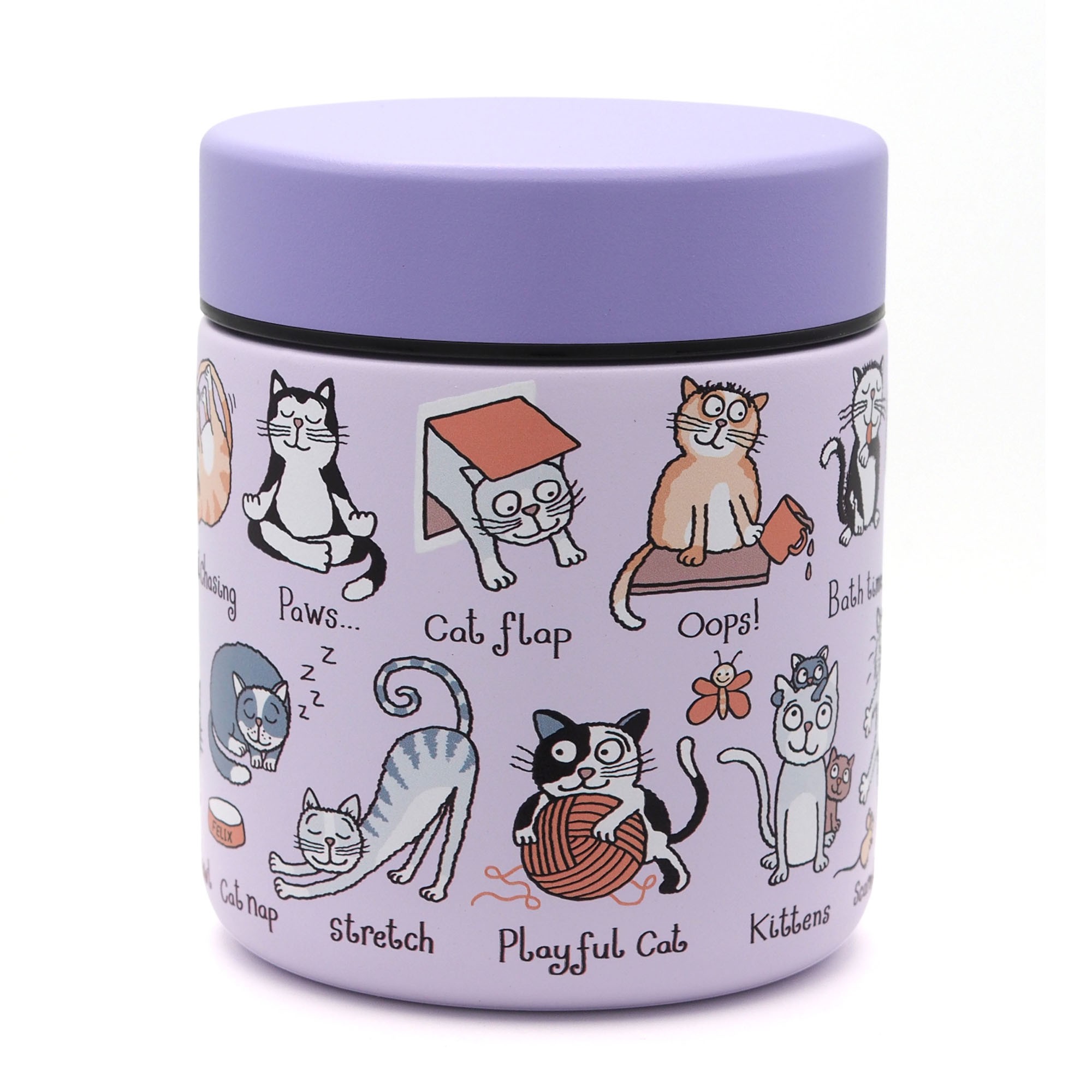 Cats Insulated Food Flask 
