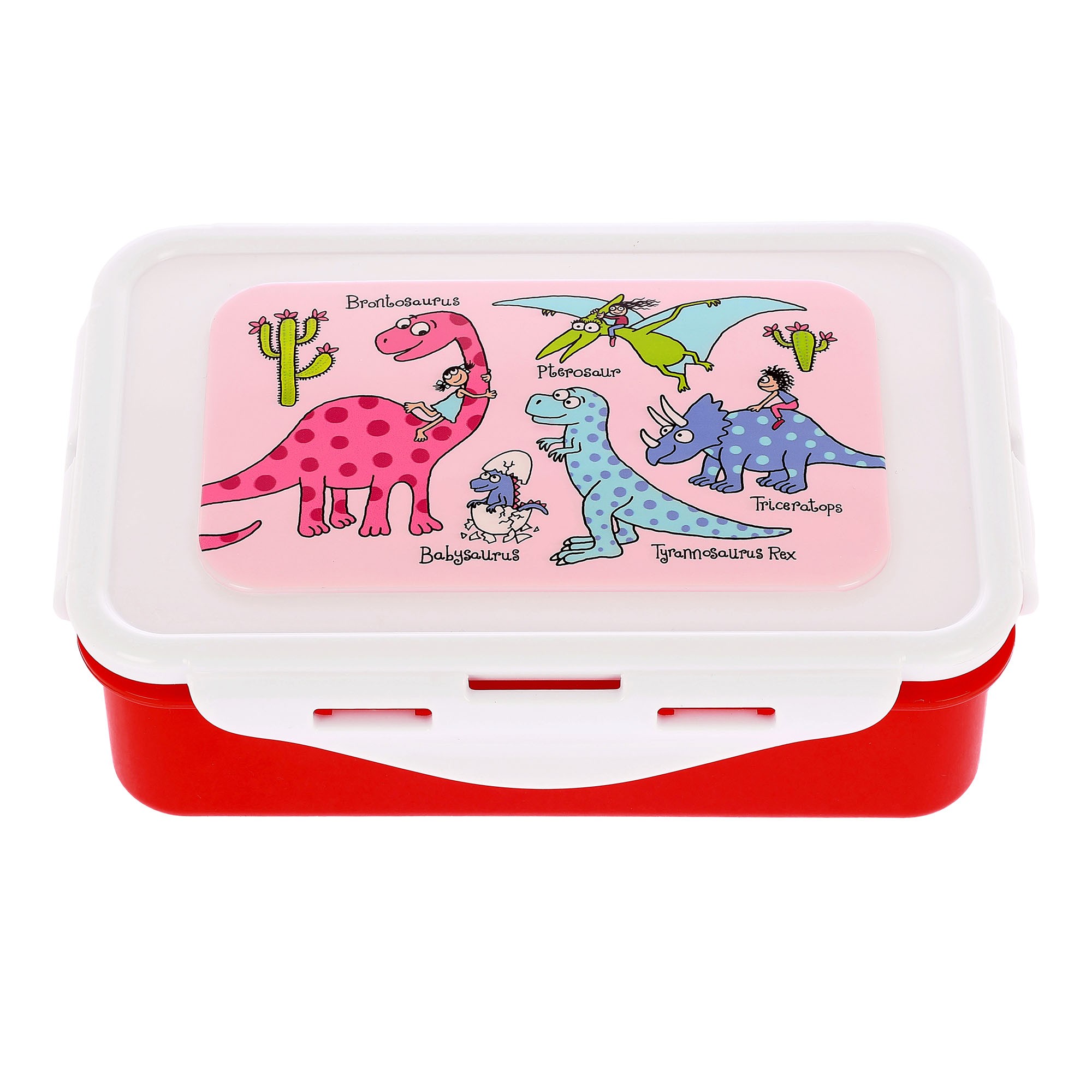 Dinosaur Pink Small Lunch Box