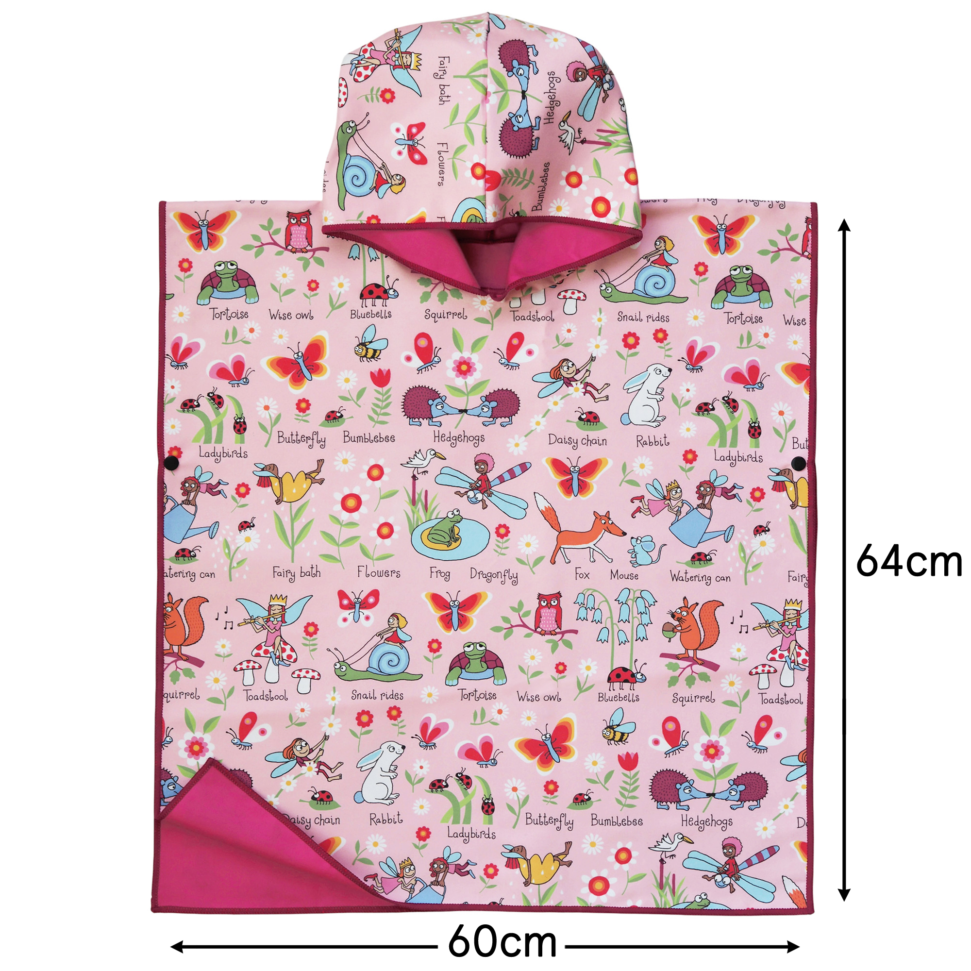 Secret Garden Microfibre Poncho Towel