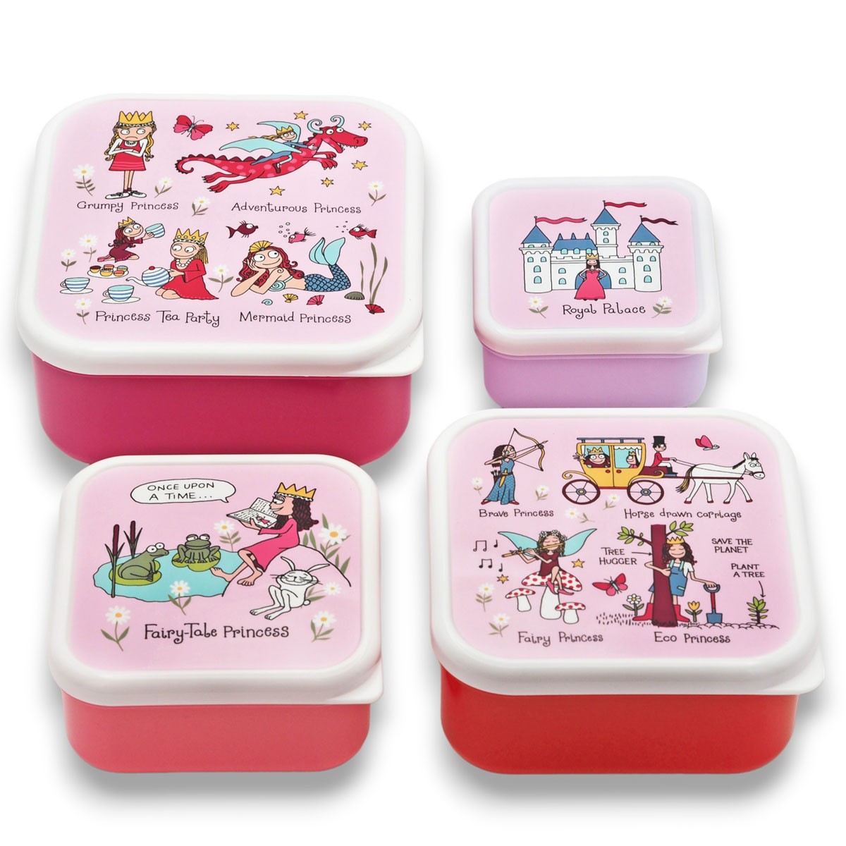 Nesting Princess Snack Boxes for Kids