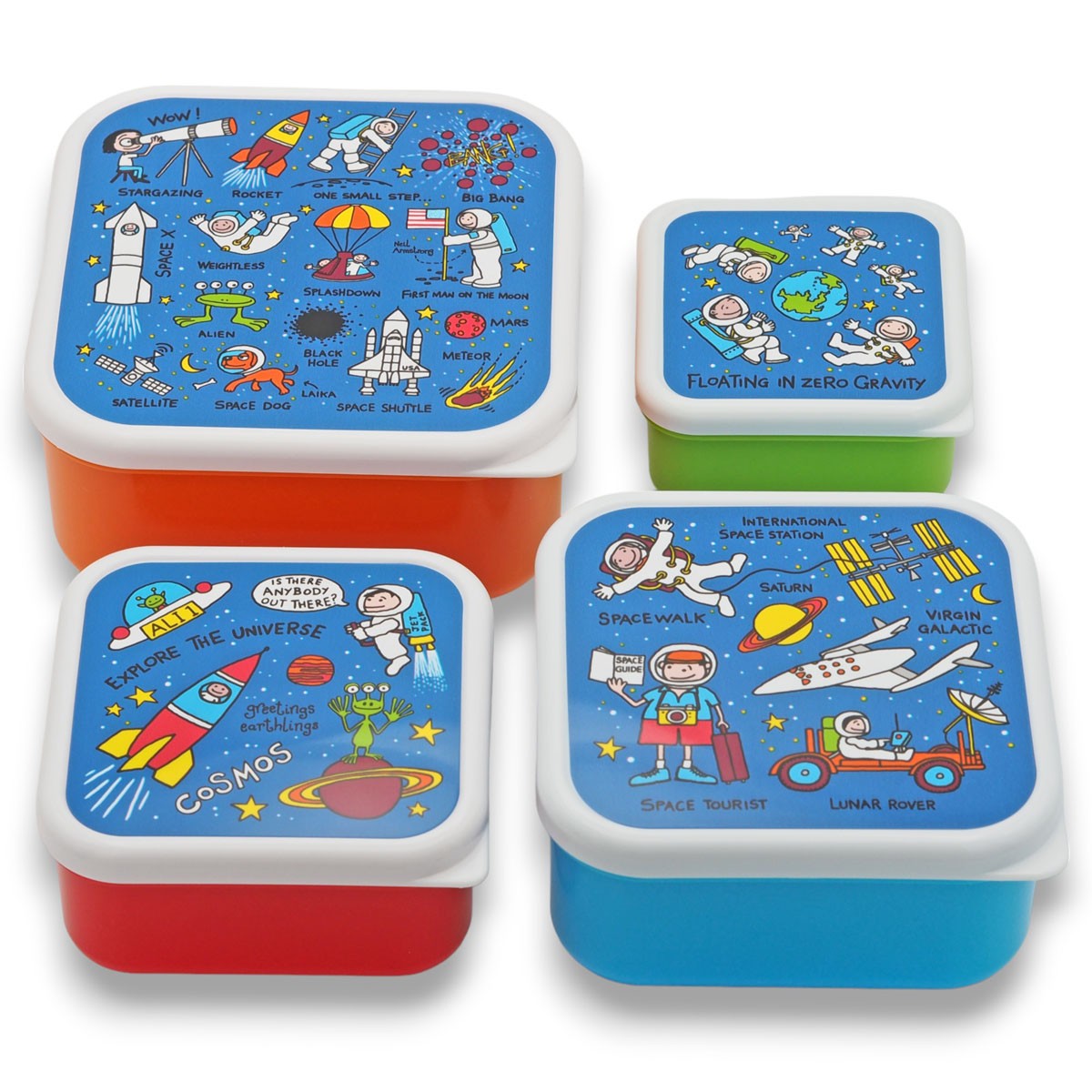 Nesting Space Snack Boxes For Kids