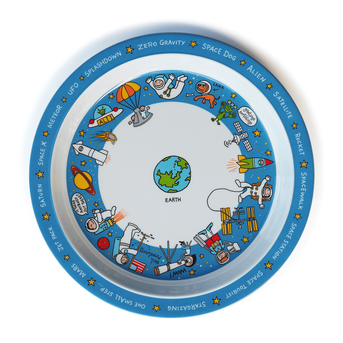 Space Melamine Plate