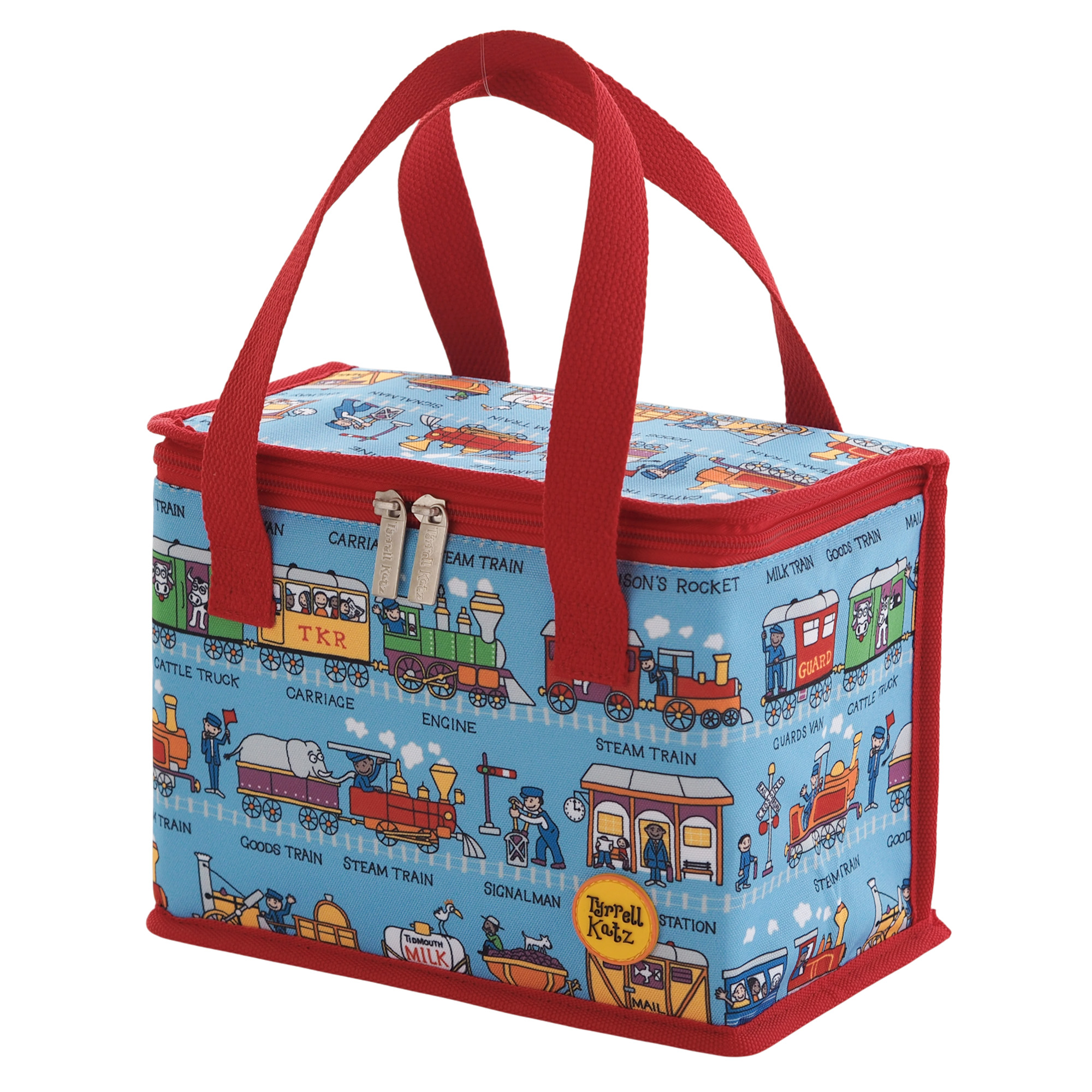 Trains Folding Lunch Tote