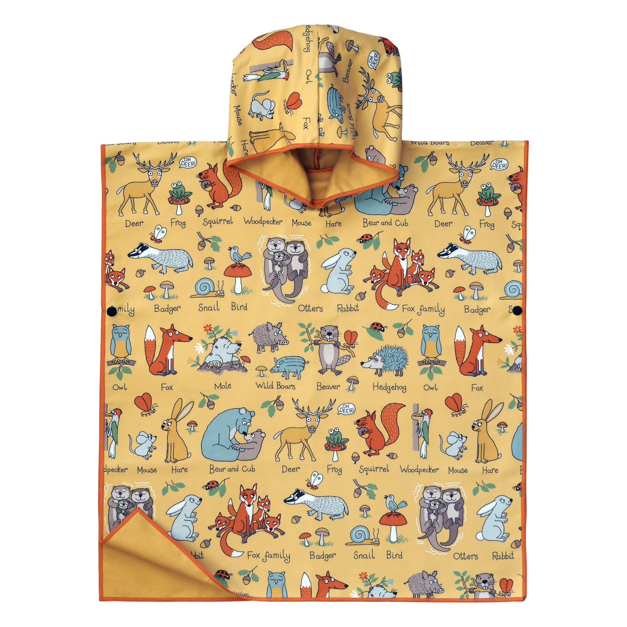 Woodland Microfibre Poncho Towel