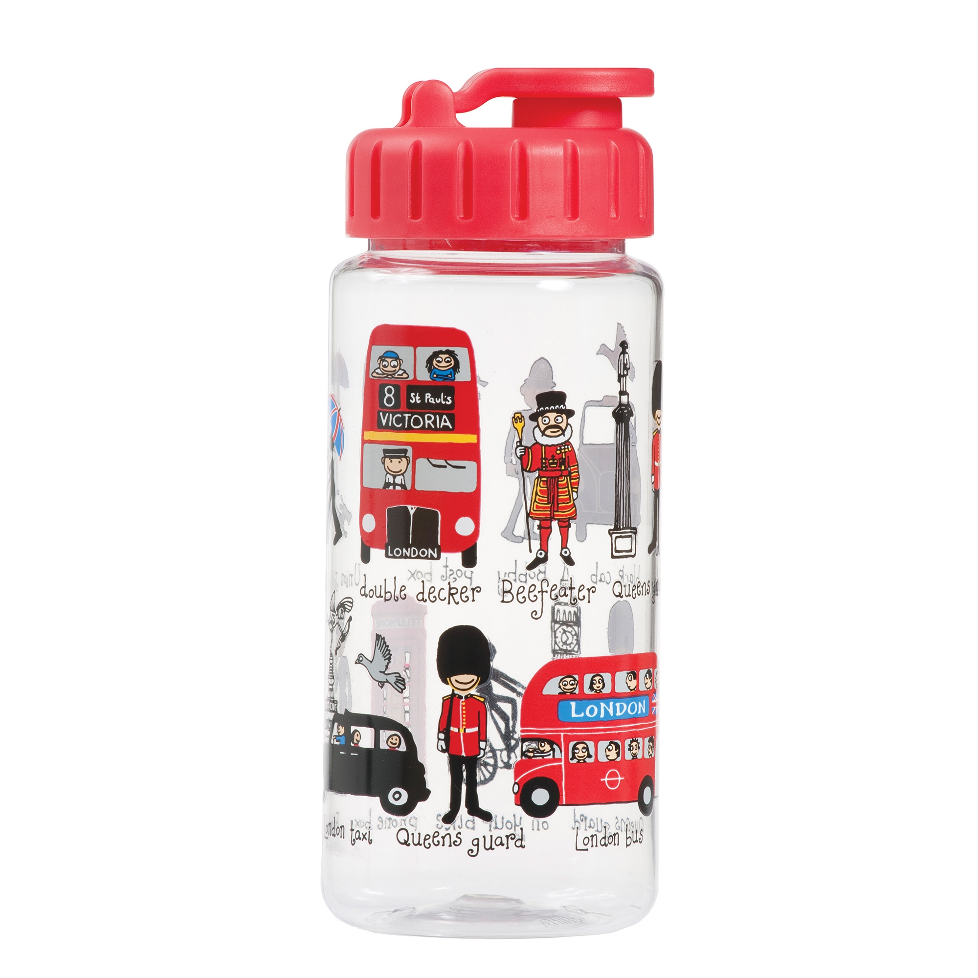 London Drinking Bottle With Straw