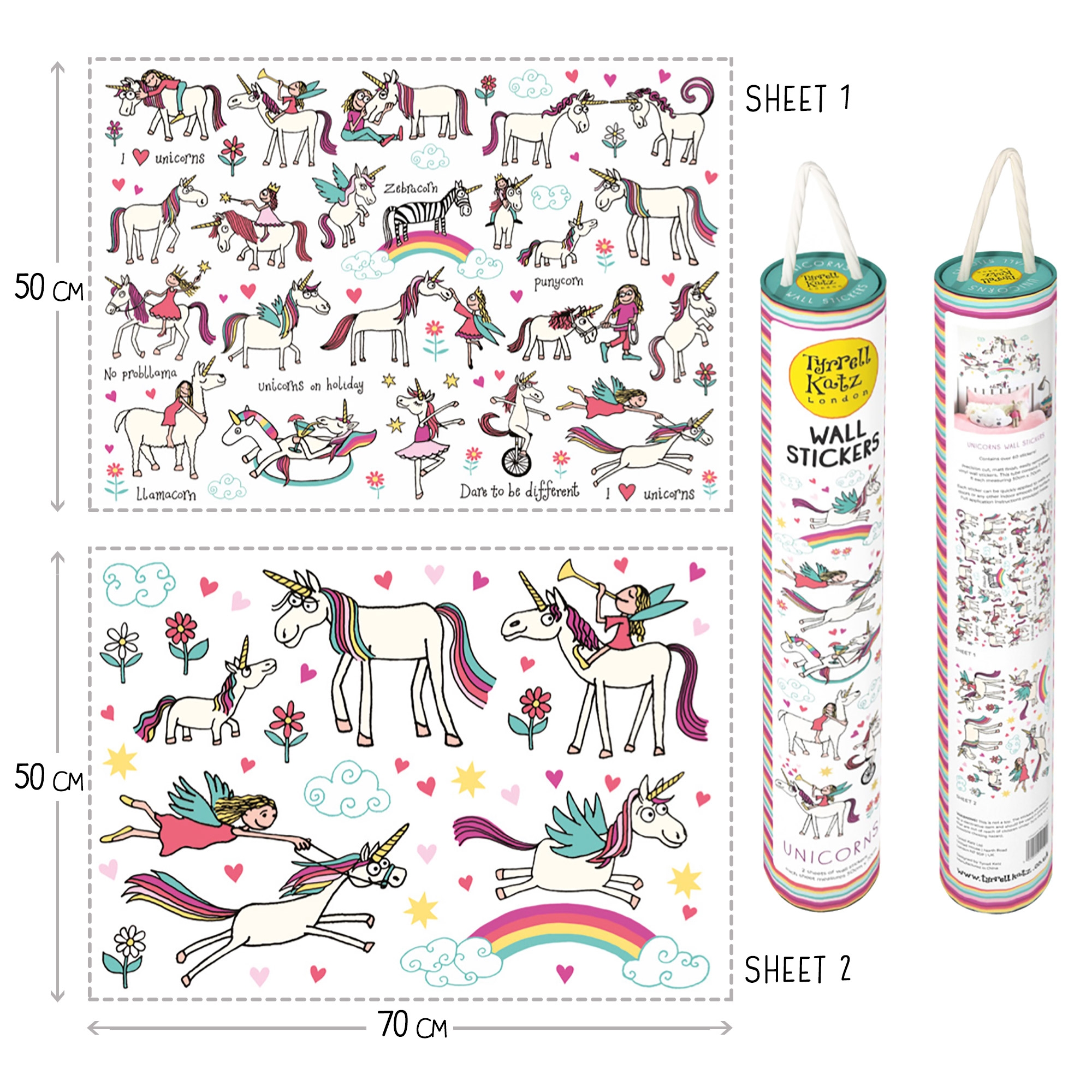 Unicorn Wall Stickers