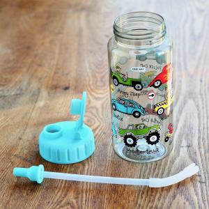 Cars Drinking Bottle With Straw