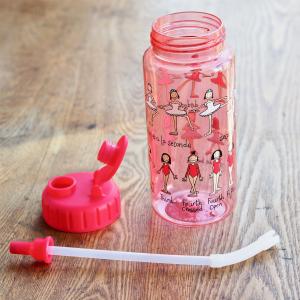 Ballet Drinking Bottle with straw
