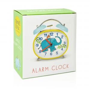 Elephant Design Children's Alarm Clock · Twin Bell · Silent Tick