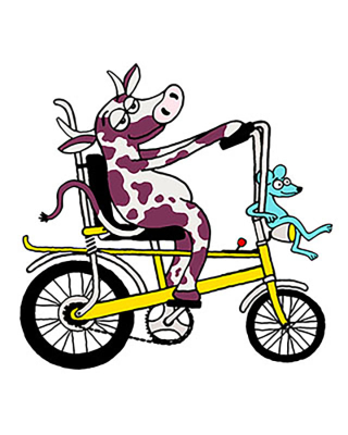 Animals On Bikes