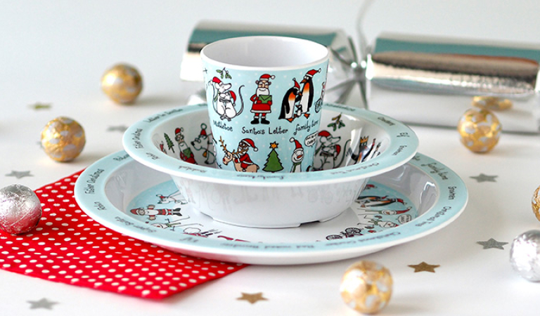 Childrens christmas tableware 2025